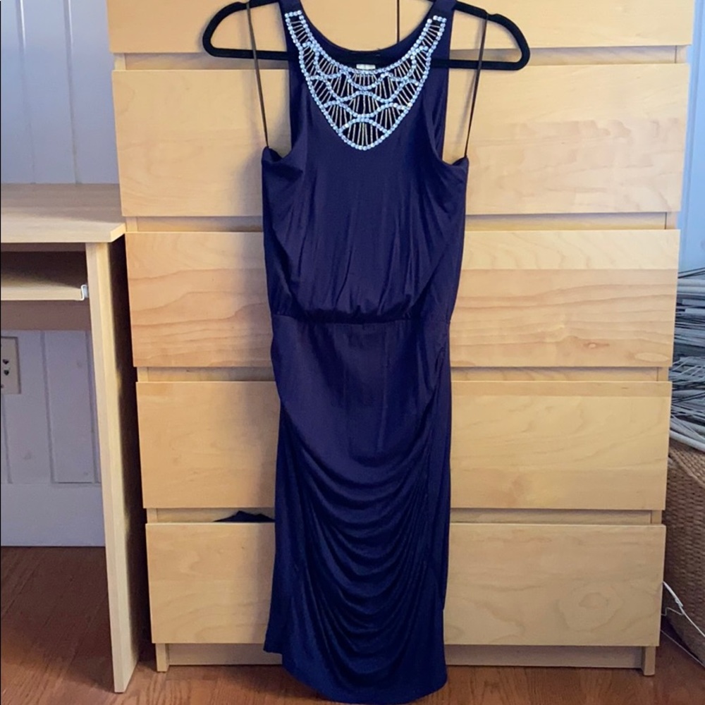Navy blue midi dress by Venus